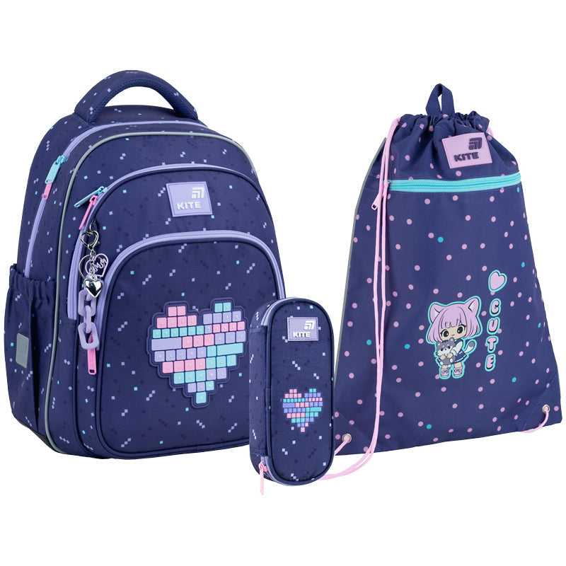Шкільний набір Kite Education Type Love SET_K26-763M-2 (рюкзак, пенал, сумка)