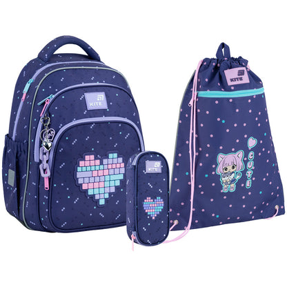 Шкільний набір Kite Education Type Love SET_K26-763M-2 (рюкзак, пенал, сумка)