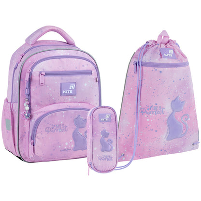 Шкільний набір Kite Education Catsline SET_K26-773M-1 (рюкзак, пенал, сумка)