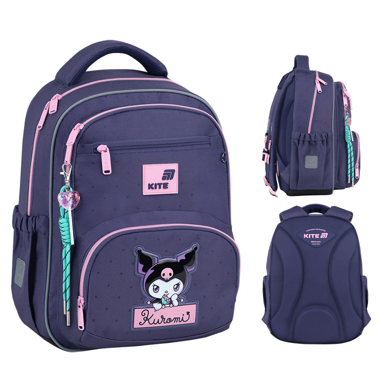 Шкільний набір Kite Education Kuromi SET_HK26-773M (рюкзак, пенал, сумка)