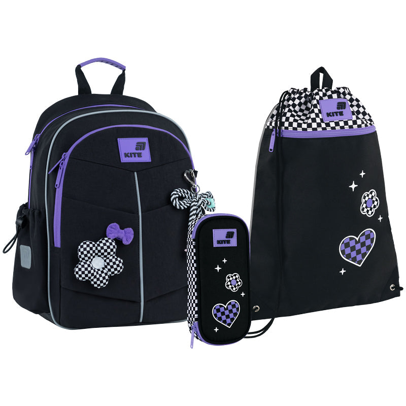 Шкільний набір Kite Education Flower Power SET_K26-771S-2 (рюкзак, пенал, сумка)