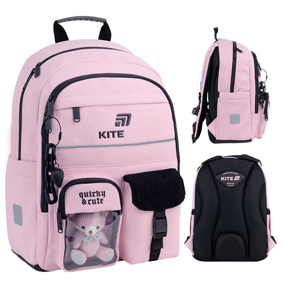 Шкільний набір Kite Education Quirky&Cute SET_K26-584M-1 (рюкзак, пенал, сумка)