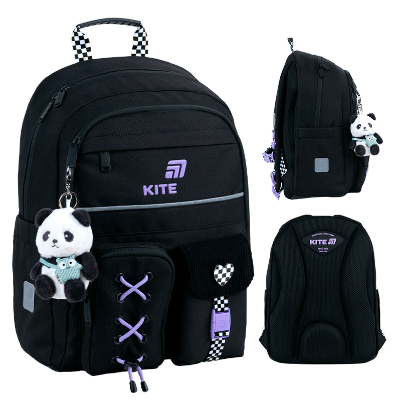 Шкільний набір Kite Education Panda Love SET_K26-584M-2 (рюкзак, пенал, сумка)