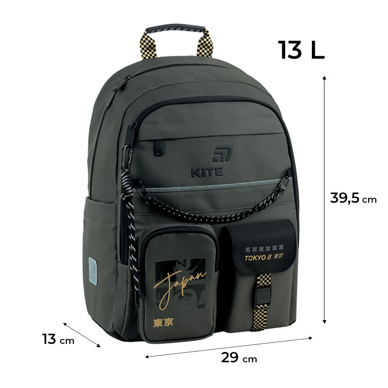 Шкільний набір Kite Education Tokyo Vibe SET_K26-584M-4 (рюкзак, пенал, сумка)