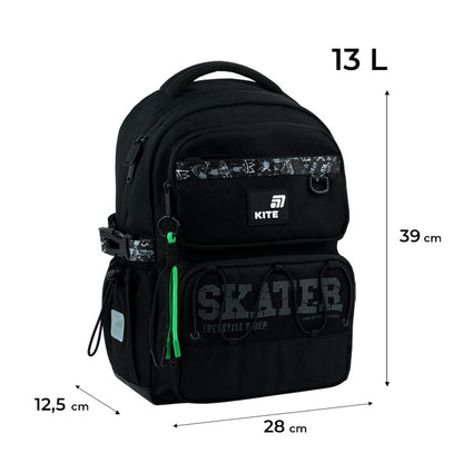 Шкільний набір Kite Education Skater SET_K26-1022M-2 (рюкзак, пенал, сумка)