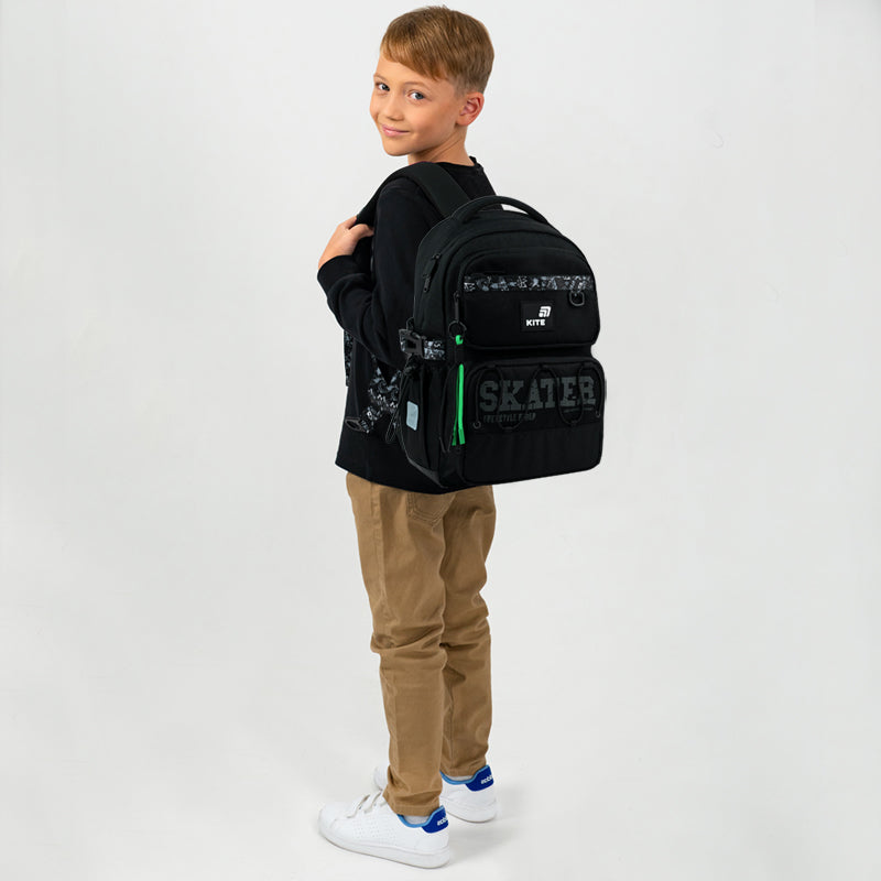 Шкільний набір Kite Education Skater SET_K26-1022M-2 (рюкзак, пенал, сумка)