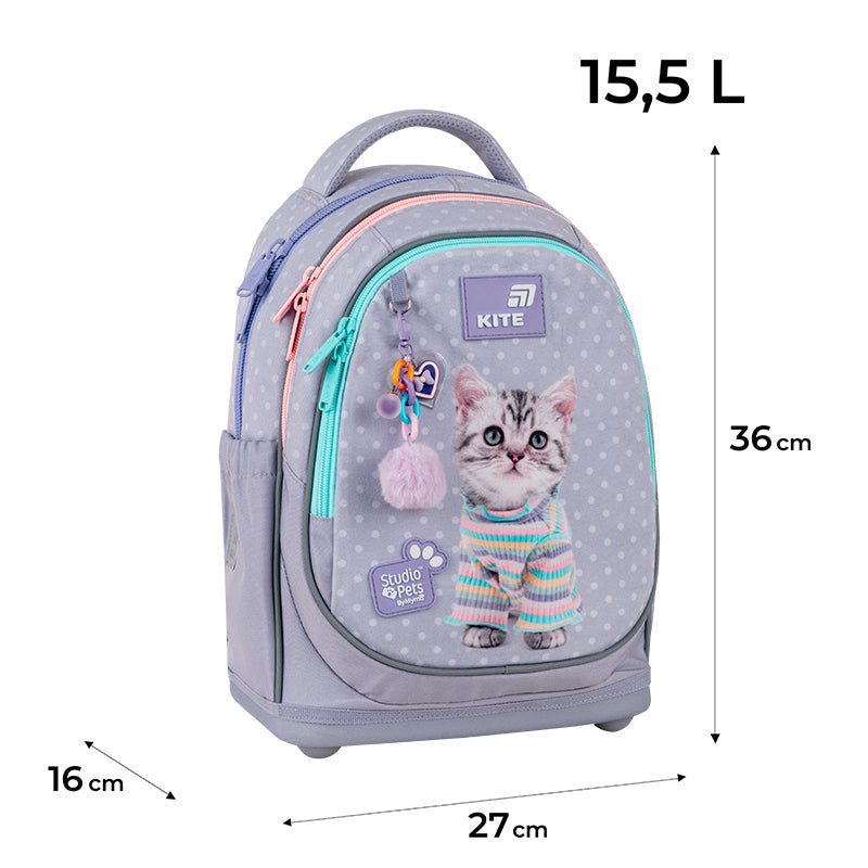 Шкільний набір Kite Education Studio Pets SET_SP26-724S (рюкзак, пенал, сумка)