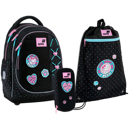 Шкільний набір Kite Education Pretty Kitty SET_K26-724S-1 (рюкзак, пенал, сумка)