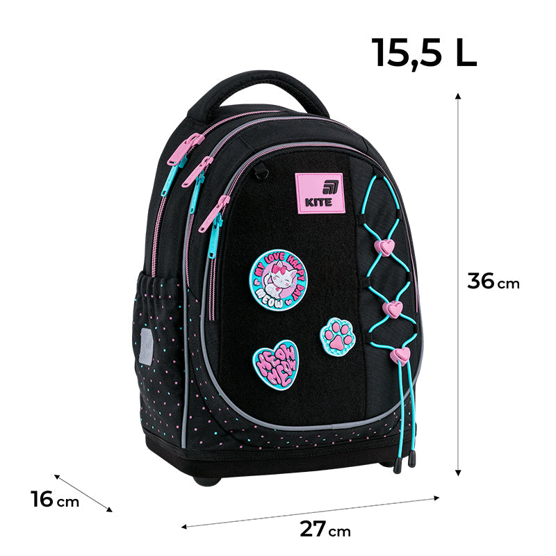 Шкільний набір Kite Education Pretty Kitty SET_K26-724S-1 (рюкзак, пенал, сумка)