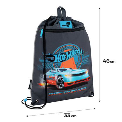Шкільний набір Kite Education Hot Wheels SET_HW26-724S (рюкзак, пенал, сумка)