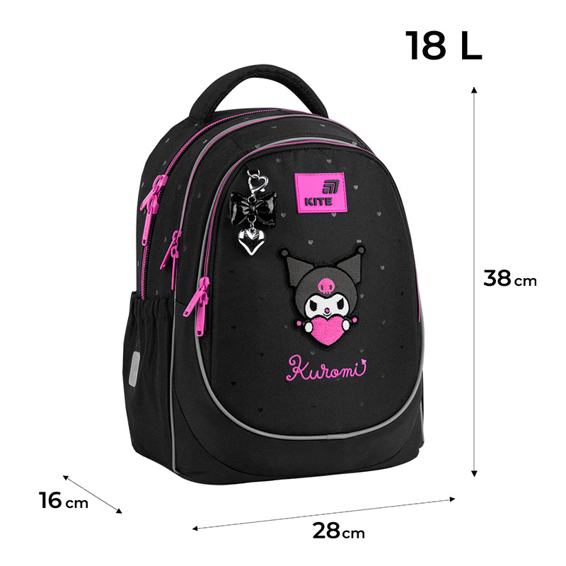 Шкільний набір Kite Education Kuromi SET_HK26-700M (рюкзак, пенал, сумка)