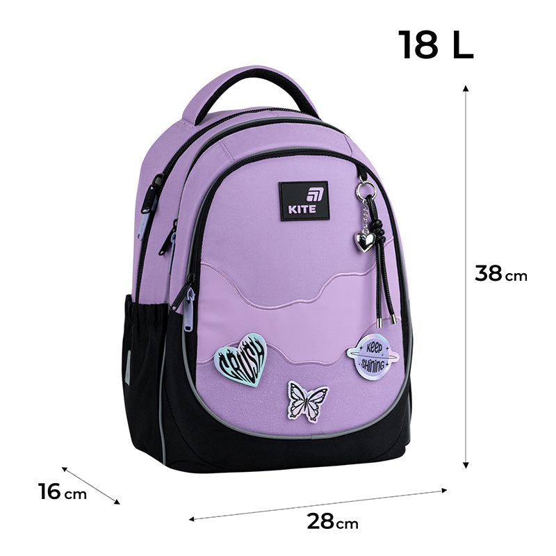 Шкільний набір Kite Education Crush SET_K26-700M-1 (рюкзак, пенал, сумка)