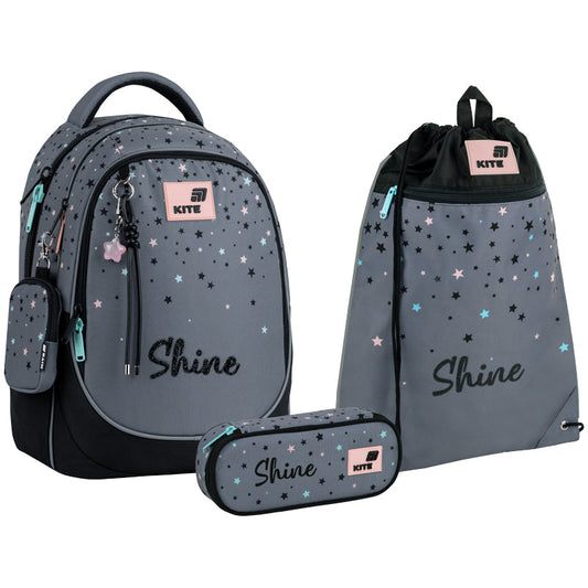 Шкільний набір Kite Education Shine SET_K26-700M-2 (рюкзак, пенал, сумка)