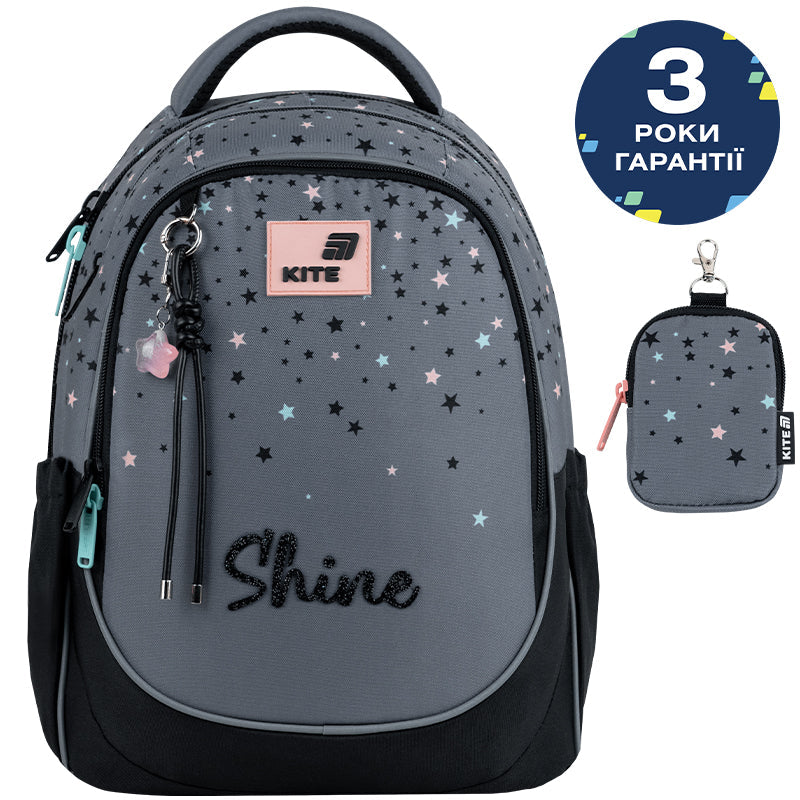 Шкільний набір Kite Education Shine SET_K26-700M-2 (рюкзак, пенал, сумка)