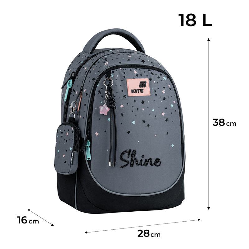 Шкільний набір Kite Education Shine SET_K26-700M-2 (рюкзак, пенал, сумка)