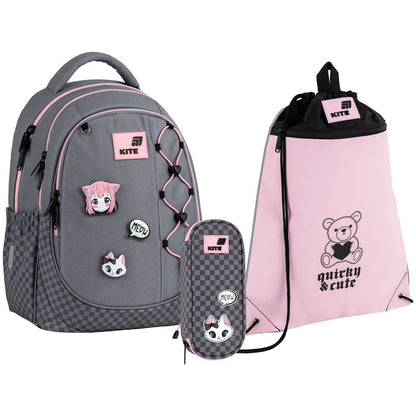 Шкільний набір Kite Education Meow SET_K26-700M-3 (рюкзак, пенал, сумка)