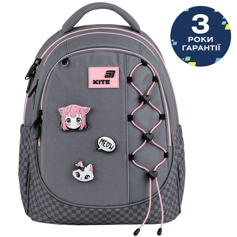 Шкільний набір Kite Education Meow SET_K26-700M-3 (рюкзак, пенал, сумка)