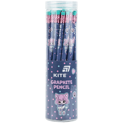 Олівець графітний тригранний з гумкою Kite Be Friends K26-046-1