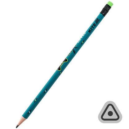 Олівець графітний тригранний з гумкою Kite Next Level K26-046-2
