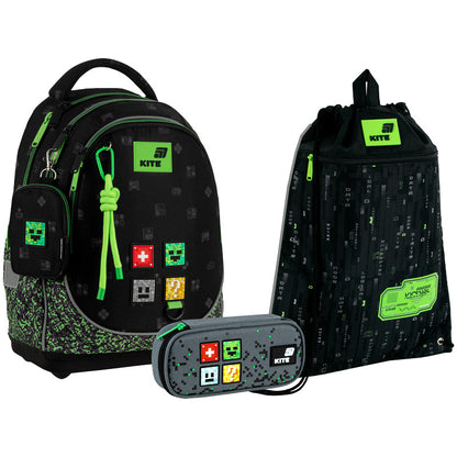 Шкільний набір Kite Education Pixel SET_K26-724S-4 (рюкзак, пенал, сумка)