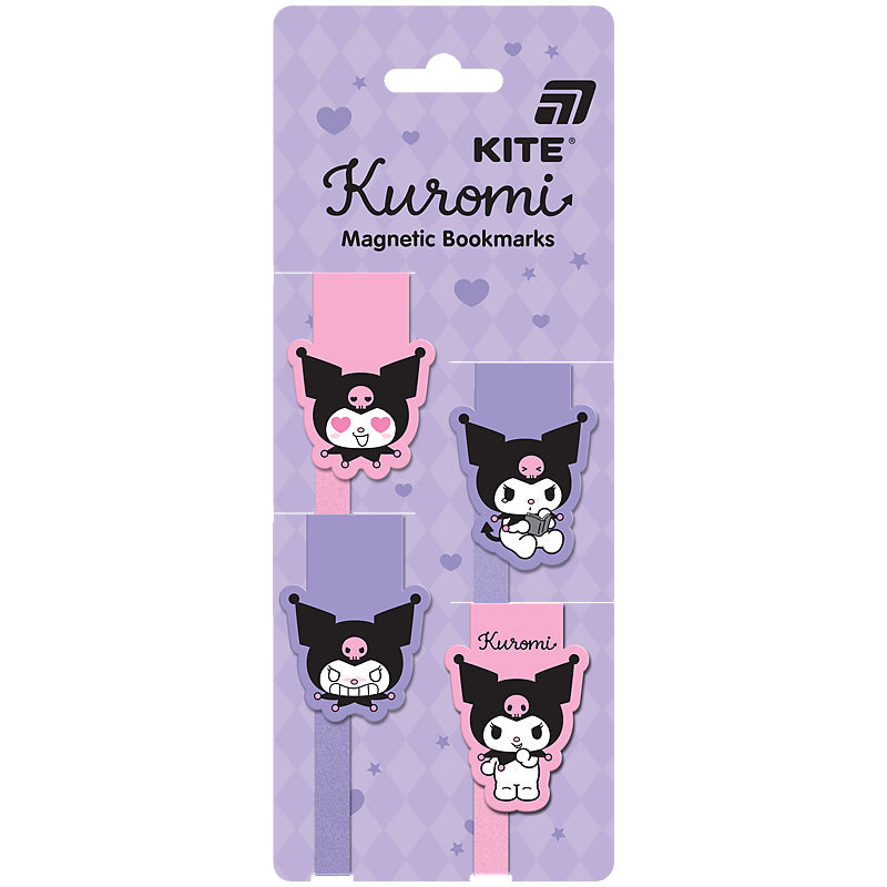 Набір магнітних закладок-лясе Kite Kuromi HK26-497-2