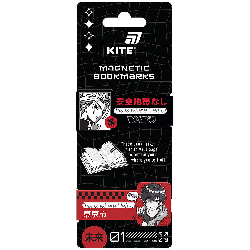 Набір магнітних закладок-індикаторів Kite Tokyo K26-496-3