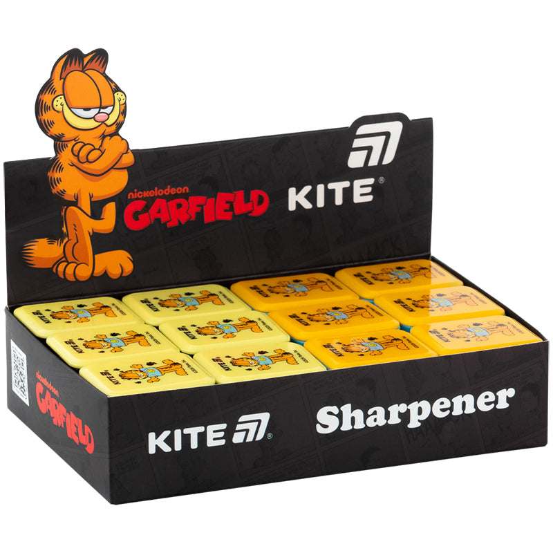 Точилка з контейнером прямокутна Kite Garfield GF26-116