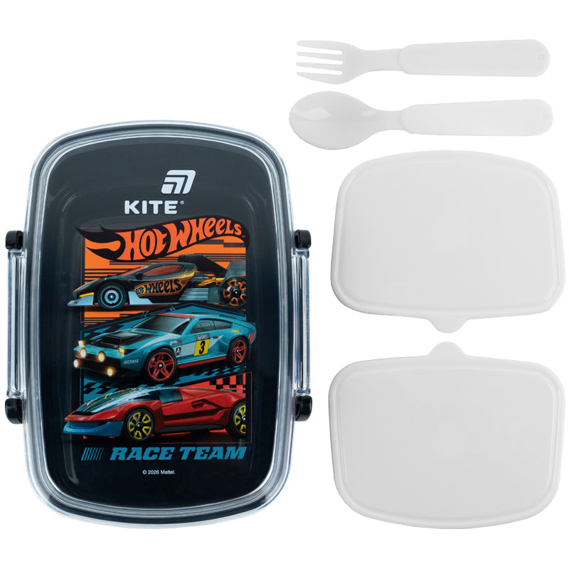 Ланчбокс з наповненням Kite Hot Wheels,  HW26-181, 750 мл