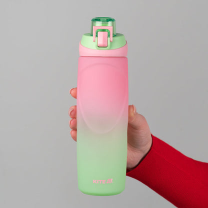 Пляшечка для води Kite K26-1200-2, 760 мл, рожево-салатова