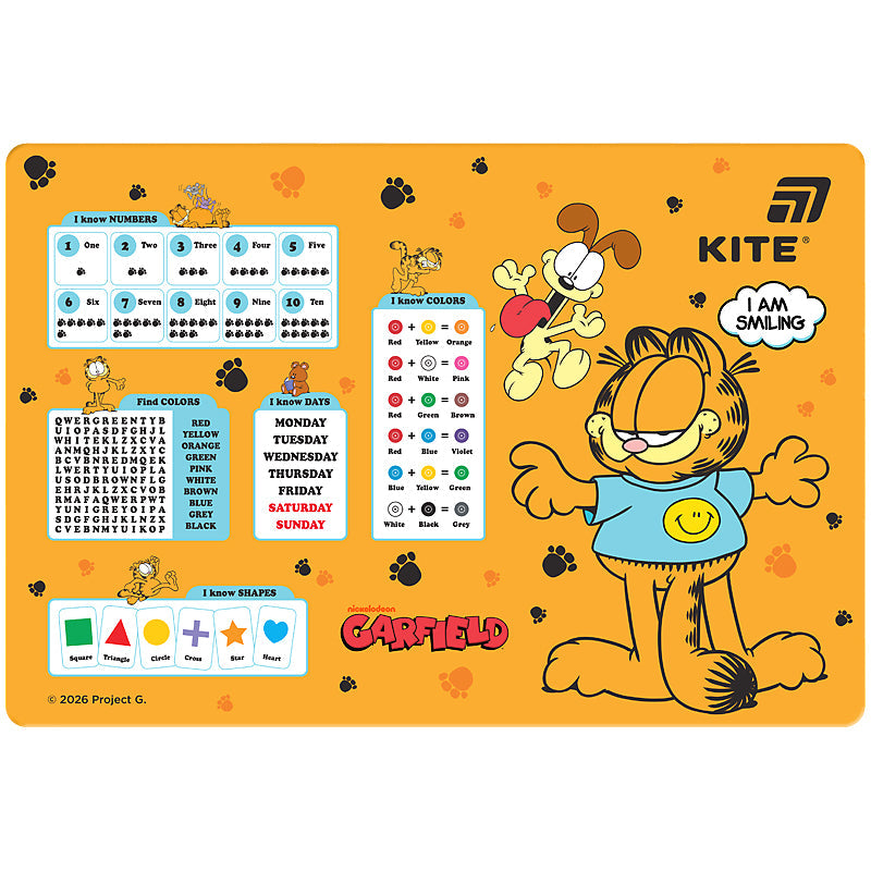 Підкладка настільна Kite Garfield GF26-207