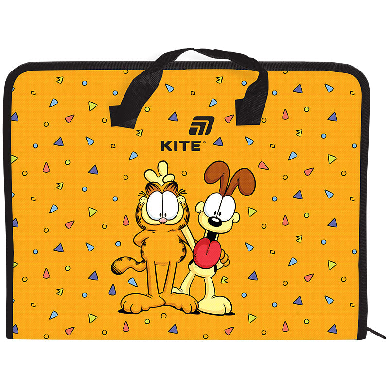 Папка-портфель на блискавці Kite Garfield GF26-202, 1 відділення, A4
