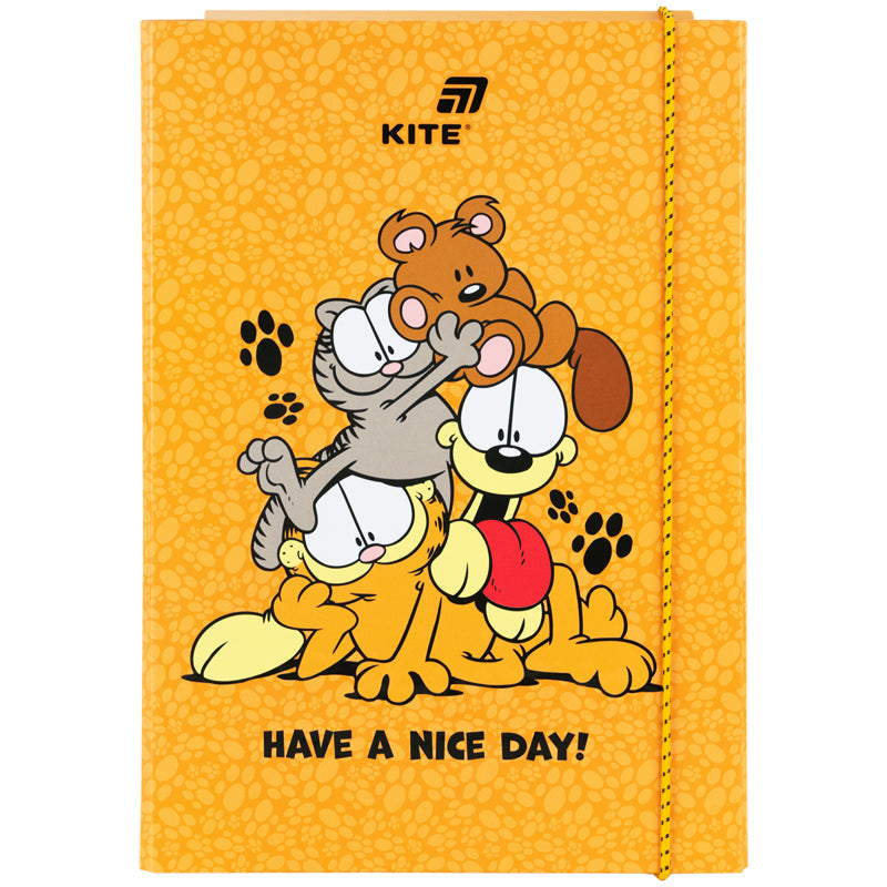 Папка для зошитів на гумці Kite Garfield GF26-210, картон
