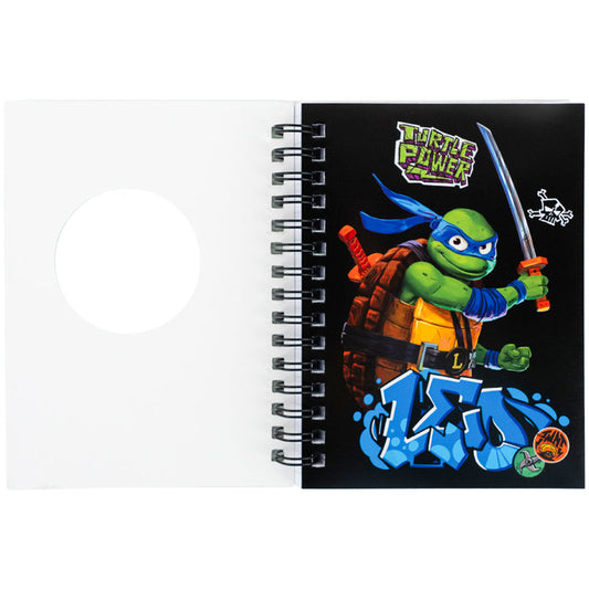 Блокнот на спіралі Kite Ninja Turtles NT26-229, А6, 80 аркушів, клітинка