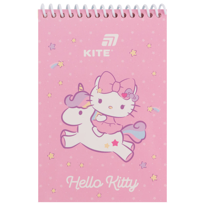 Блокнот на спіралі Kite Hello Kitty HK26-196-1, А6, 48 аркушів, нелінований