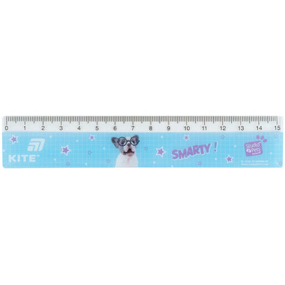Лінійка пластикова Kite Studio Pets, SP26-090, 15 см