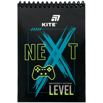 Блокнот на спіралі Kite Next Level K26-196-2, А6, 48 аркушів, нелінований