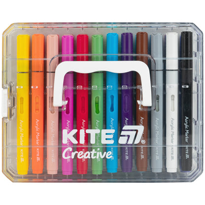 Маркери акрилові з рідкими чорнилами Kite Creative K-1163, 36 кольорів