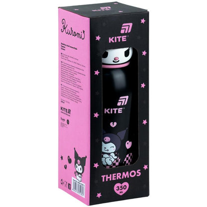 Термос з фігурною кришкою Kite Kuromi HK26-1267-2, 350 мл