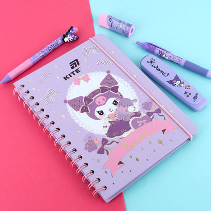 Блокнот на спіралі Kite Kuromi HK26-190-2, A5, 80 аркушів, клітинка