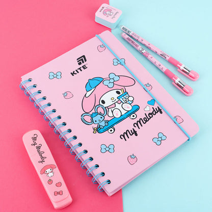 Блокнот на спіралі Kite My Melody HK26-190-3, A5, 80 аркушів, клітинка