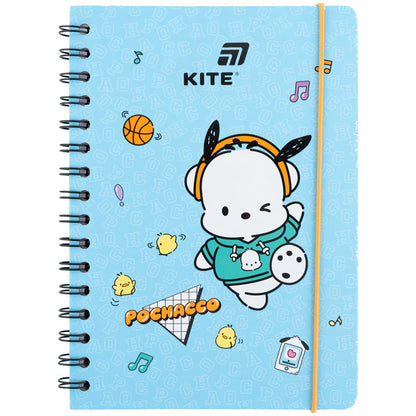 Блокнот на спіралі Kite Pochacco PC26-190, A5, 80 аркушів, клітинка