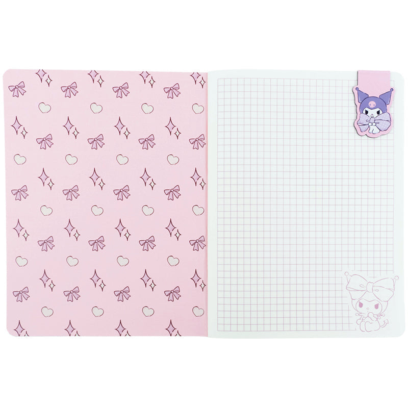Блокнот з магнітною закладкою Kite Kuromi HK26-192-2, А5, 60 аркушів, клітинка