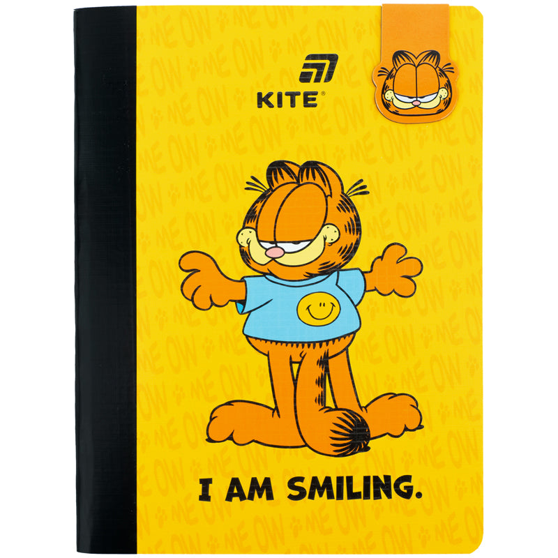 Блокнот з магнітною закладкою Kite Garfield GF26-192, А5, 60 аркушів, клітинка