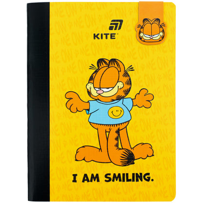 Блокнот з магнітною закладкою Kite Garfield GF26-192, А5, 60 аркушів, клітинка