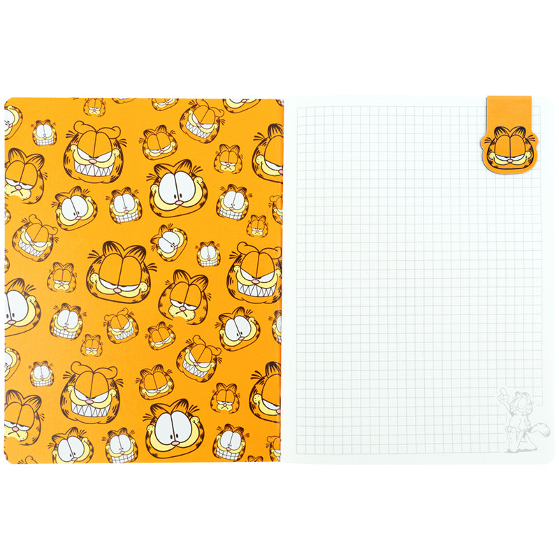Блокнот з магнітною закладкою Kite Garfield GF26-192, А5, 60 аркушів, клітинка