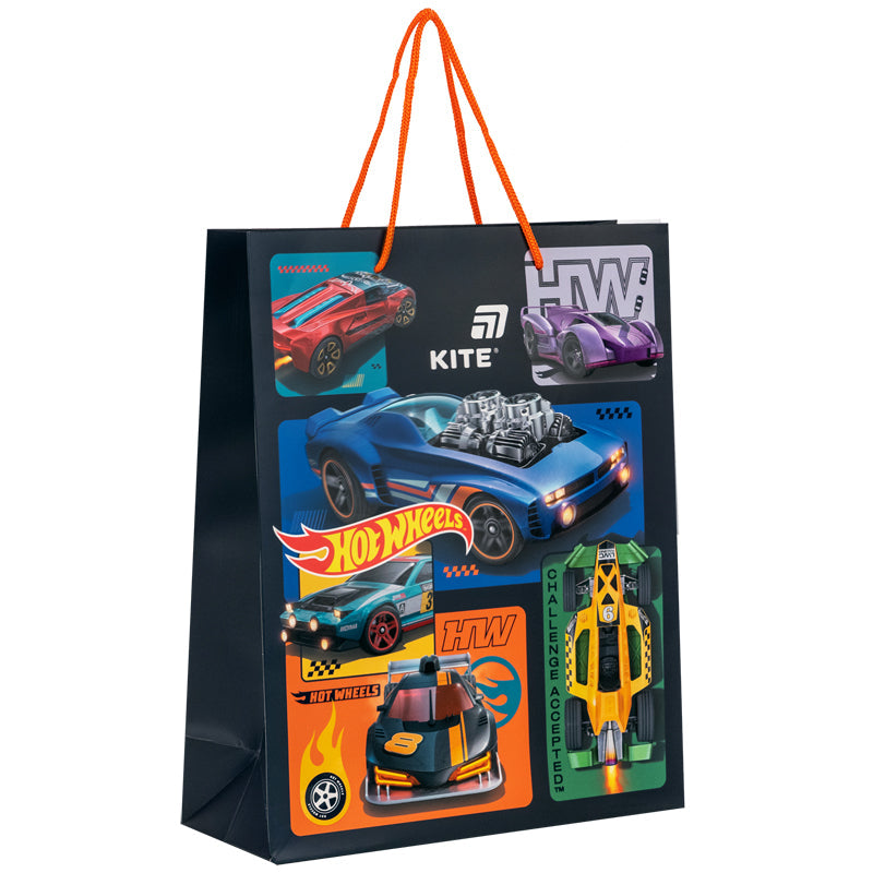 Пакет паперовий подарунковий Kite Hot Wheels HW26-266, 26х32 см