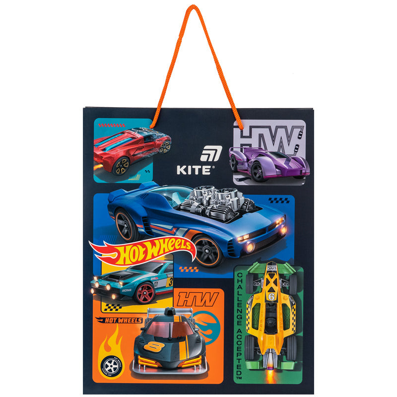Пакет паперовий подарунковий Kite Hot Wheels HW26-266, 26х32 см