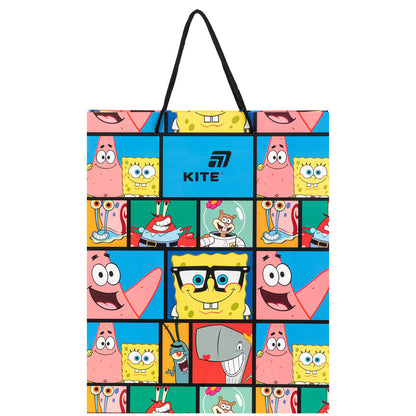 Пакет паперовий подарунковий Kite Sponge Bob SB26-266, 26х32 см