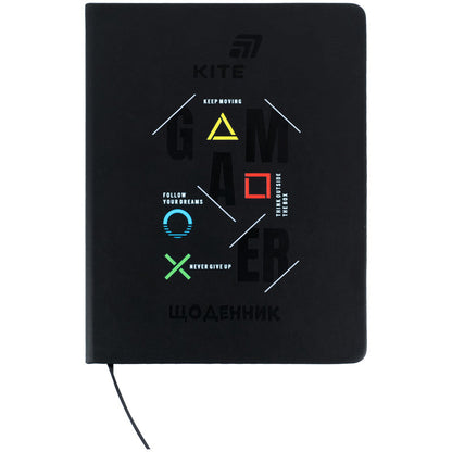 Щоденник шкільний Kite Gamer K26-264-1, тверда обкладинка, PU