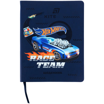 Щоденник шкільний Kite Hot Wheels HW26-283, м'яка обкладинка, PU